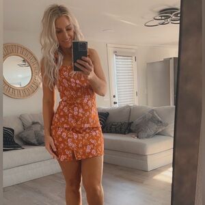 Floral Tie-Strap Dress by Altar’d State Size Small